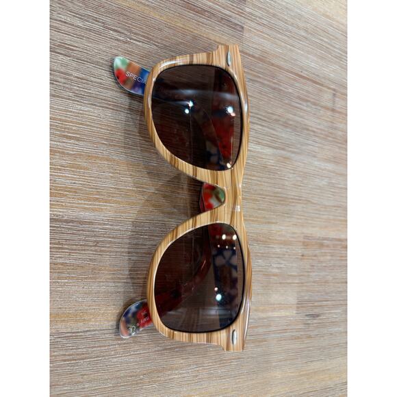 Ray Ban Wayfarer Wood Grain Special Series Sunglasses Rare Vintage - Picture 2 of 8